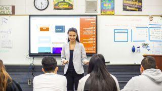 student teaching in a local classroom